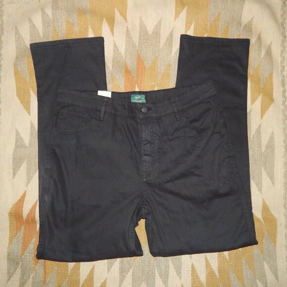 NWT Woolrich 36 x 32 Black Straight Fit 5 Pocket Pants - Picture 4 of 8